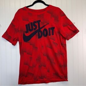 Boys’ Red & Black Nike Tee large
